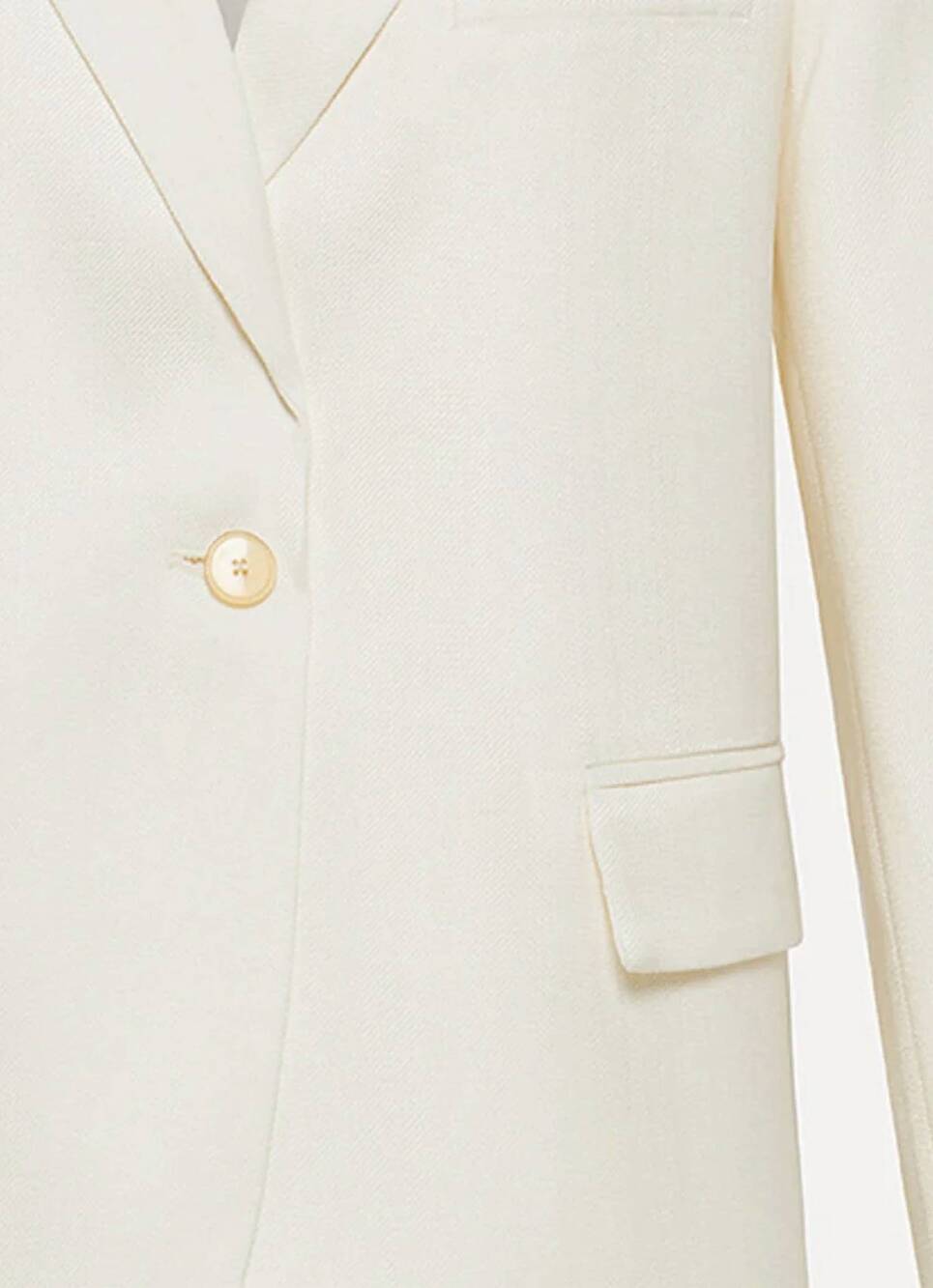 NEW FORTE FORTE women's slubbed boxy jacket in giglio cream - Picture 2 of 2